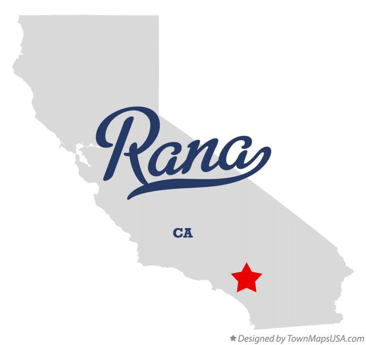 Map of Rana California CA