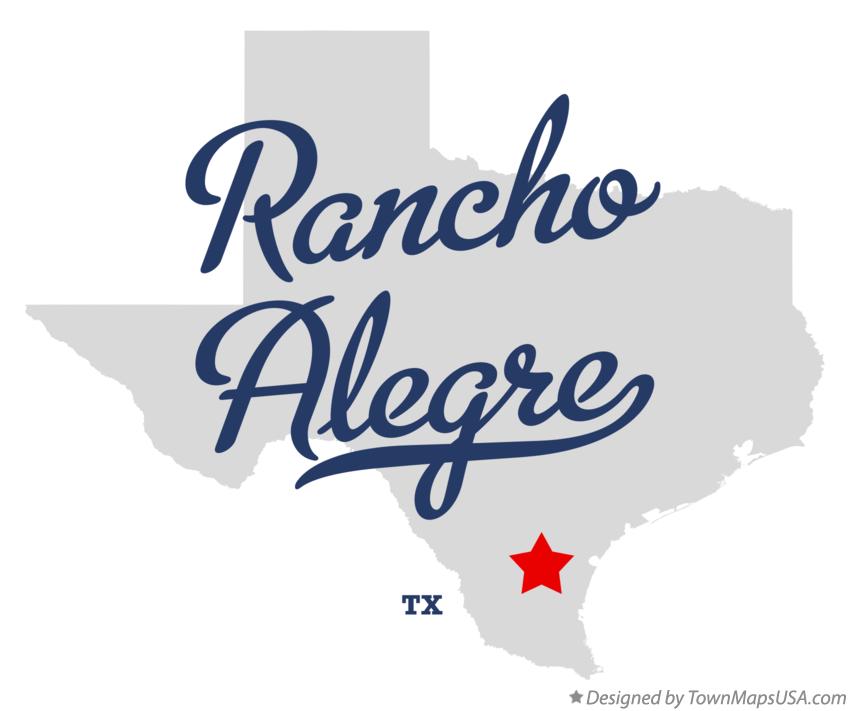 Map of Rancho Alegre Texas TX