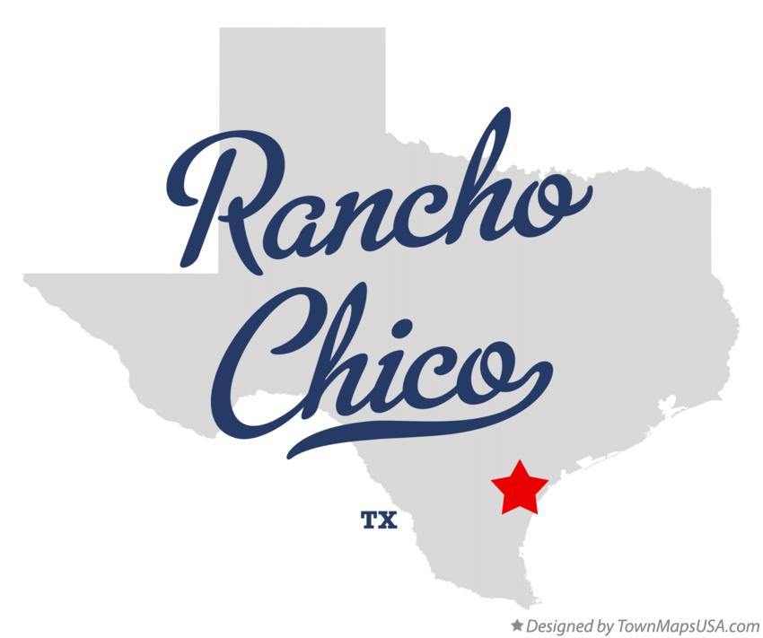 Map of Rancho Chico Texas TX