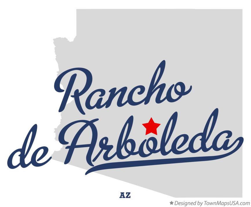 Map of Rancho de Arboleda Arizona AZ