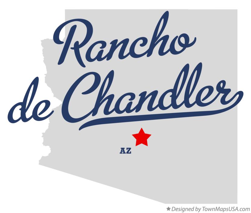 Map of Rancho de Chandler Arizona AZ