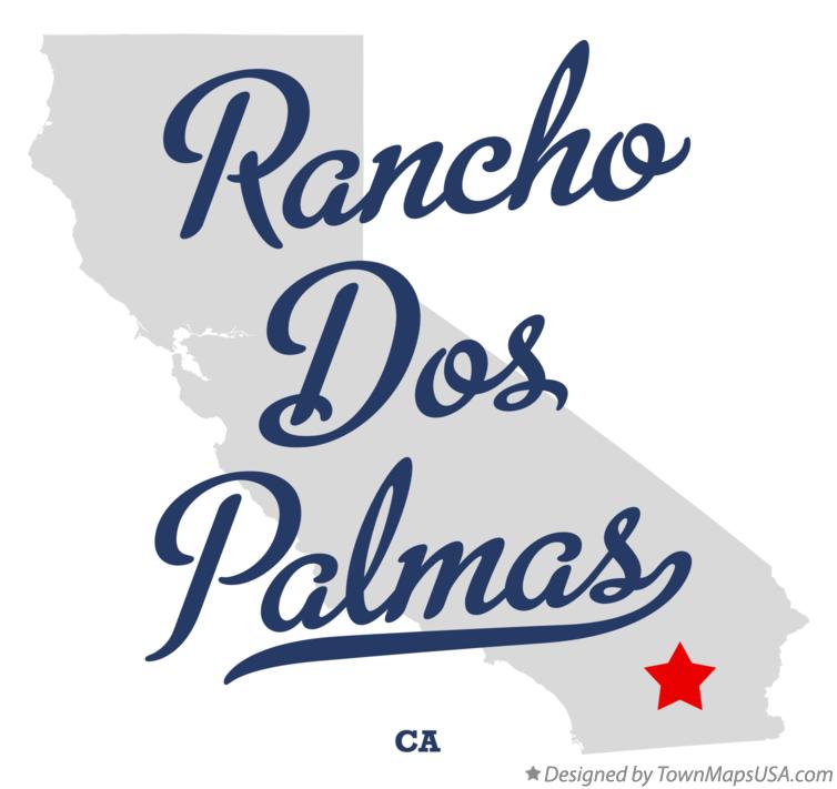 Map of Rancho Dos Palmas California CA