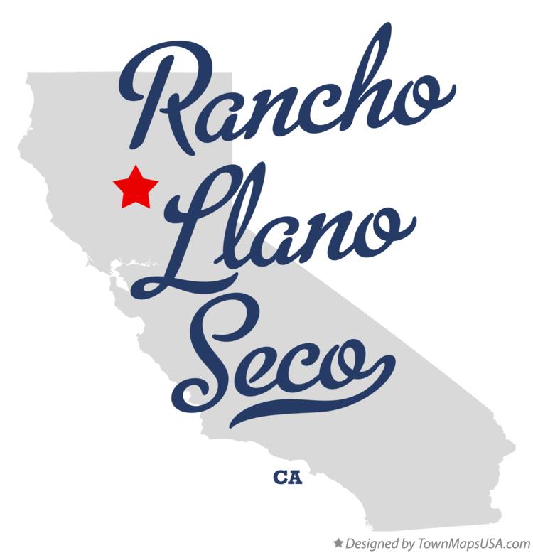 Map of Rancho Llano Seco California CA