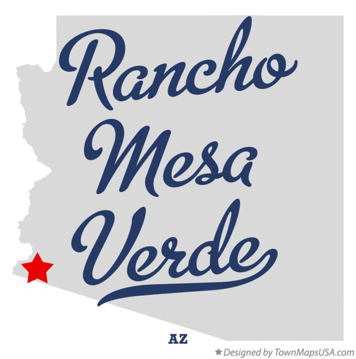 Map of Rancho Mesa Verde Arizona AZ