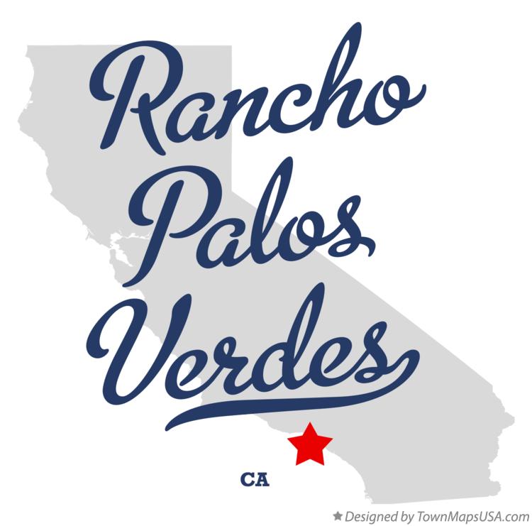Map of Rancho Palos Verdes California CA
