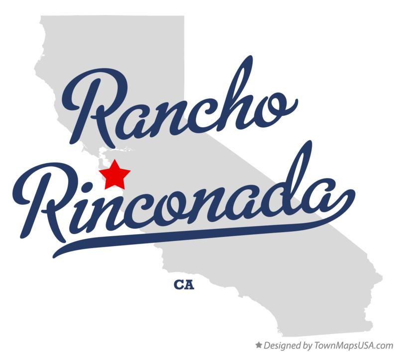 Map of Rancho Rinconada California CA