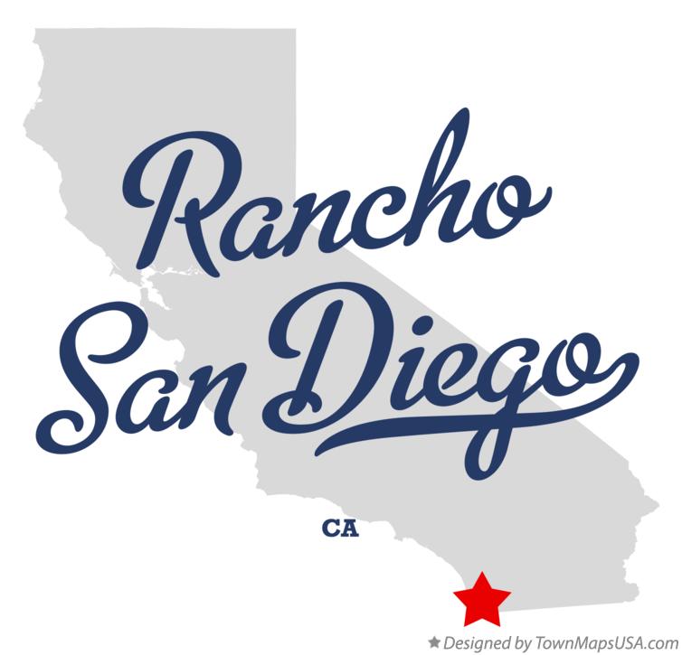 Map of Rancho San Diego California CA