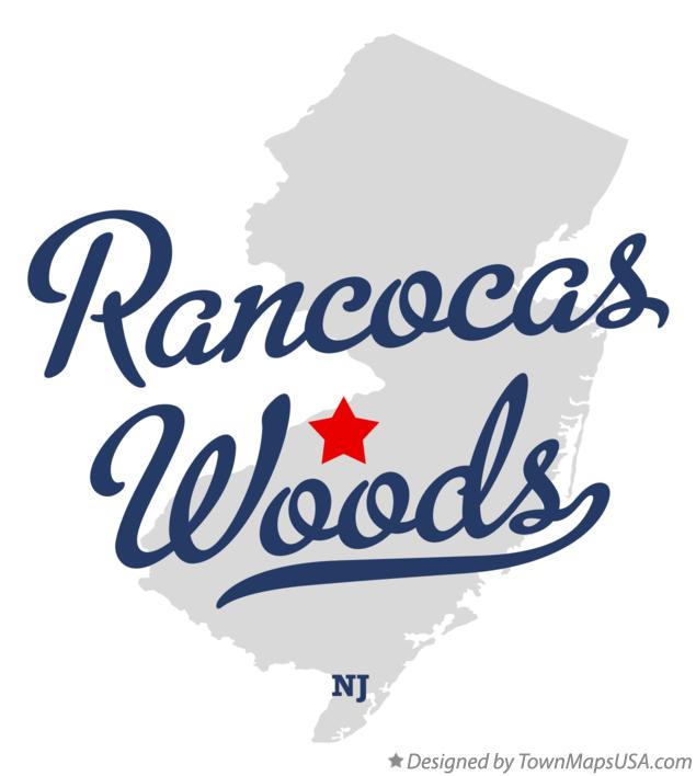 Map of Rancocas Woods New Jersey NJ
