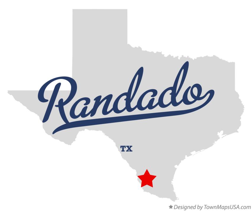Map of Randado Texas TX