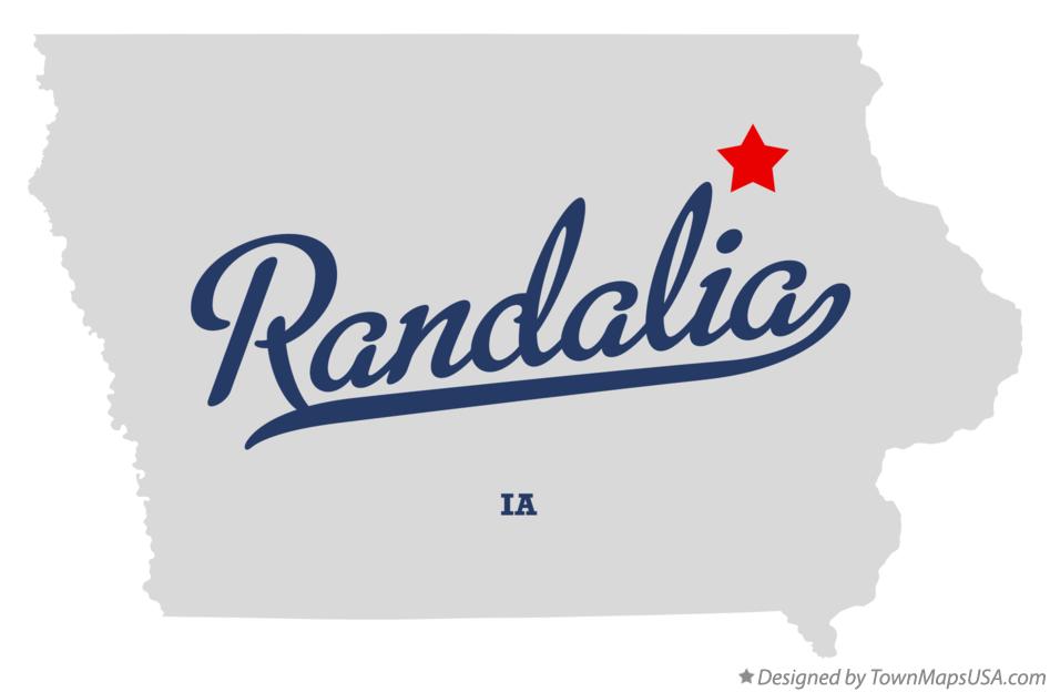 Map of Randalia Iowa IA