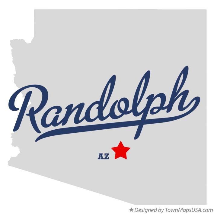 Map of Randolph Arizona AZ