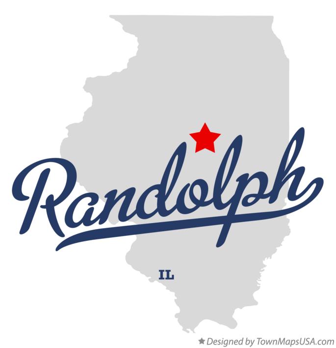 Map of Randolph Illinois IL