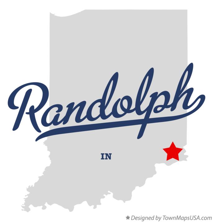 Map of Randolph Indiana IN