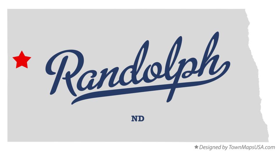 Map of Randolph North Dakota ND