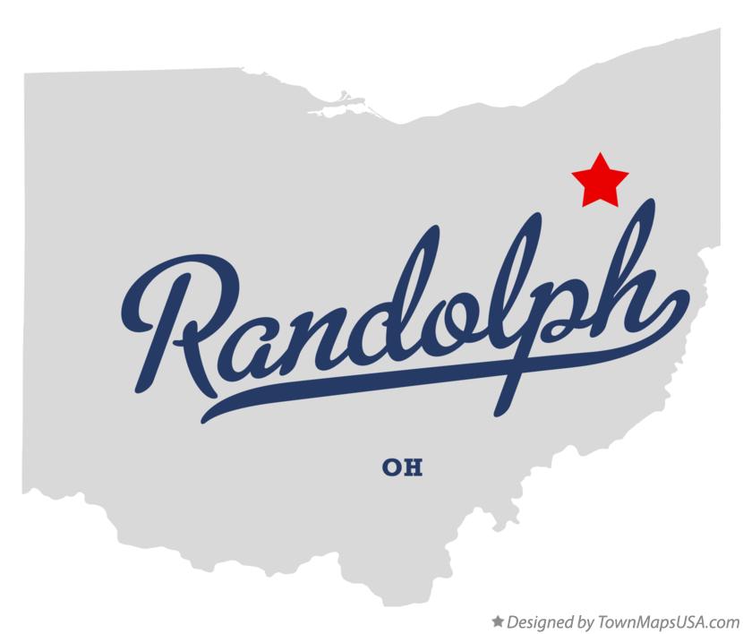 Map of Randolph Ohio OH