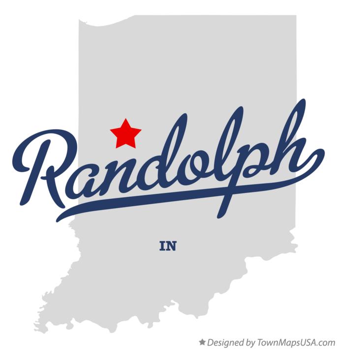 Map of Randolph Indiana IN