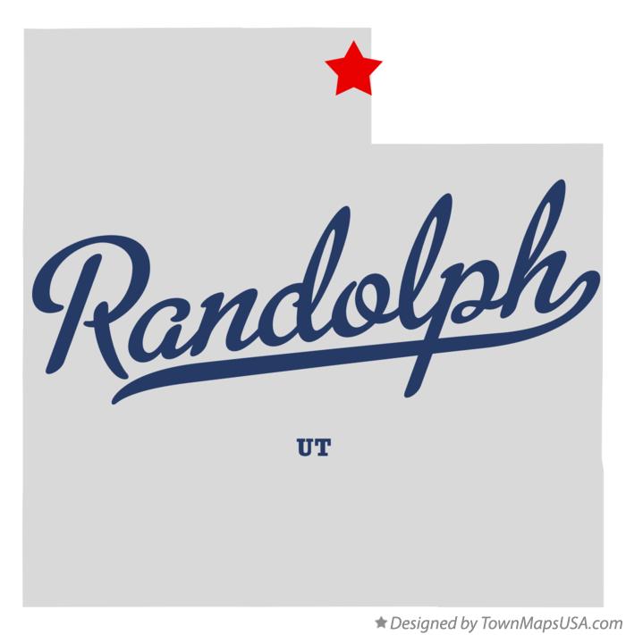 Map of Randolph Utah UT