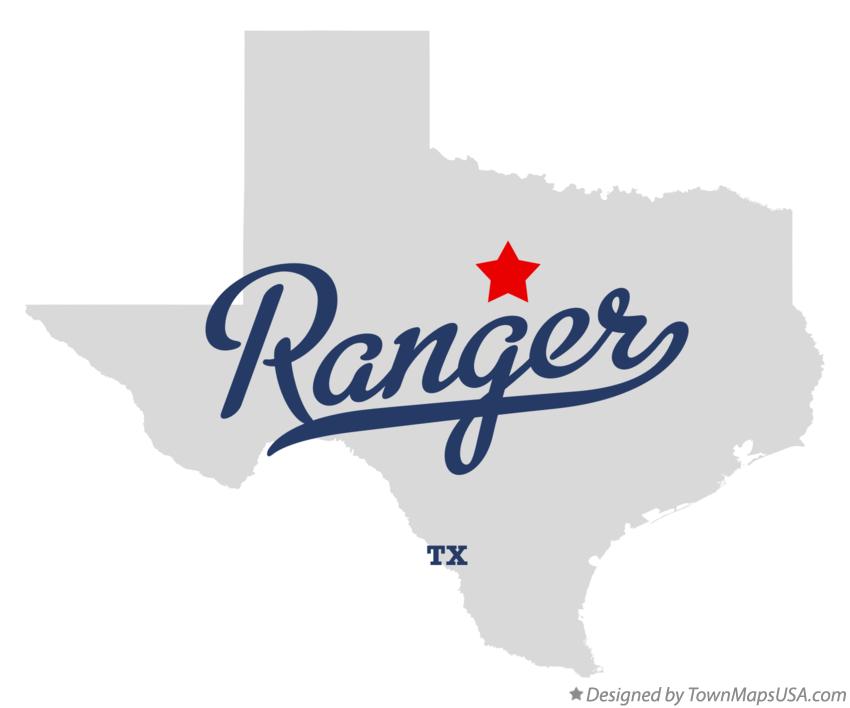 Map of Ranger Texas TX