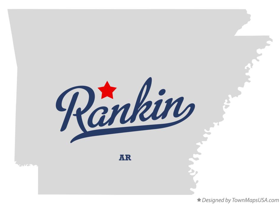 Map of Rankin Arkansas AR