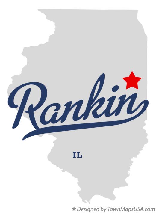 Map of Rankin Illinois IL