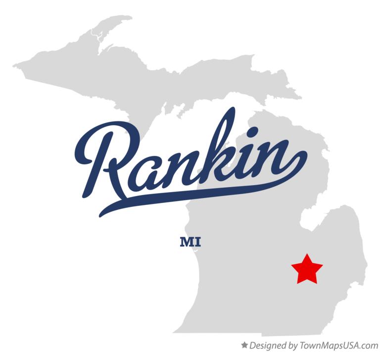 Map of Rankin Michigan MI