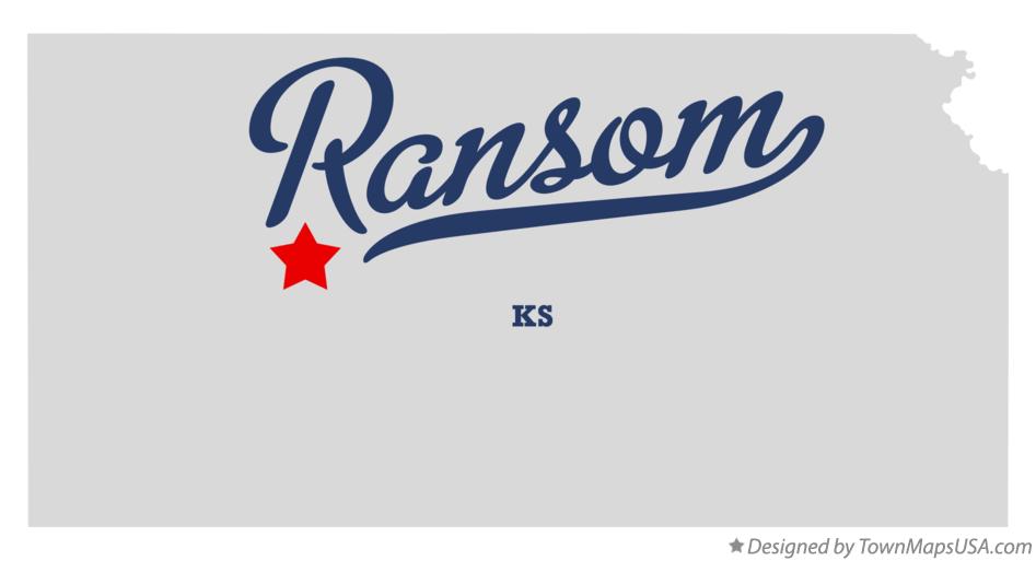Map of Ransom Kansas KS