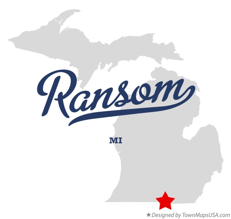 Map of Ransom Michigan MI