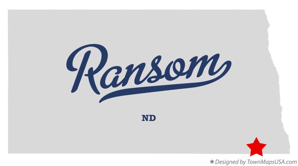 Map of Ransom North Dakota ND