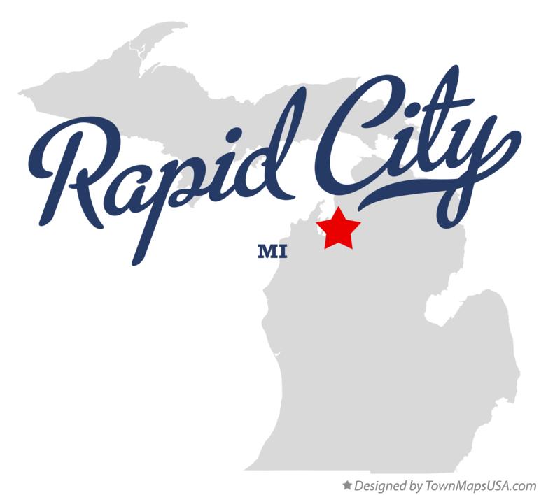 Map of Rapid City Michigan MI