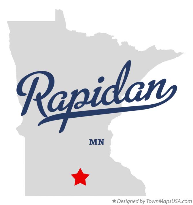 Map of Rapidan Minnesota MN