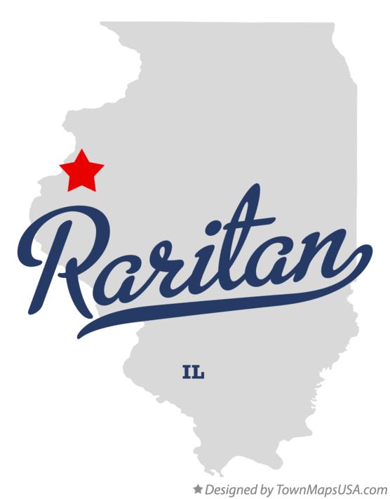 Map of Raritan Illinois IL