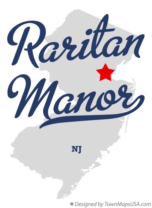 Map of Raritan Manor New Jersey NJ