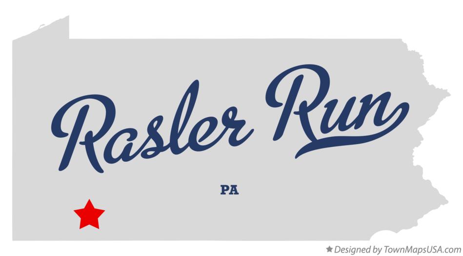Map of Rasler Run Pennsylvania PA