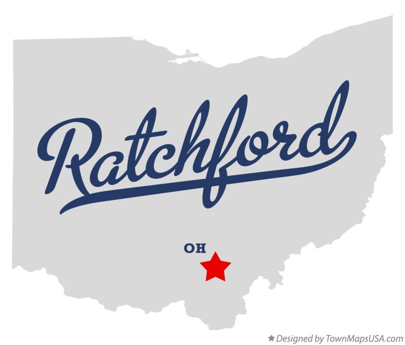 Map of Ratchford Ohio OH