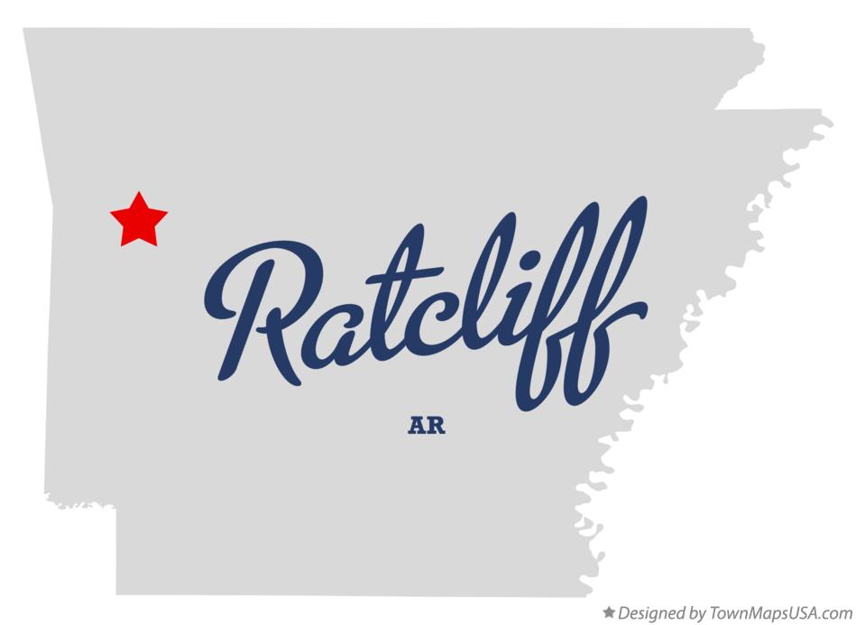 Map of Ratcliff Arkansas AR