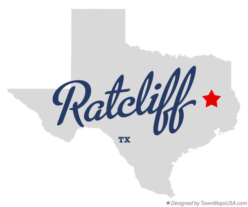 Map of Ratcliff Texas TX