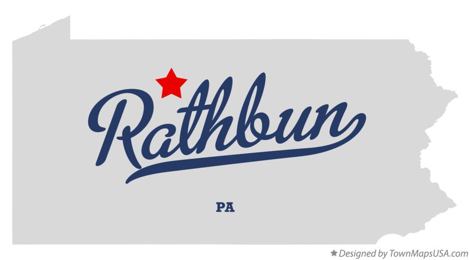 Map of Rathbun Pennsylvania PA