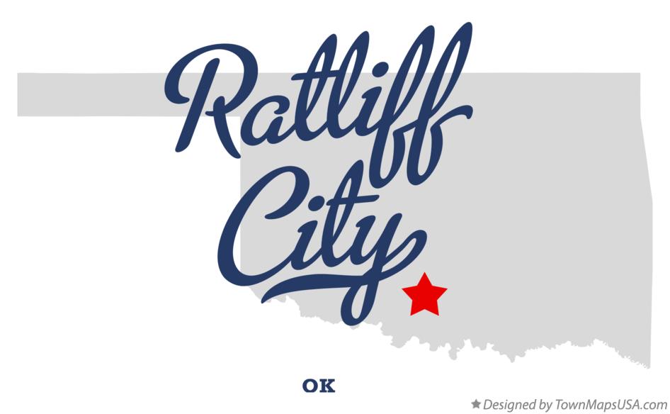 Map of Ratliff City Oklahoma OK