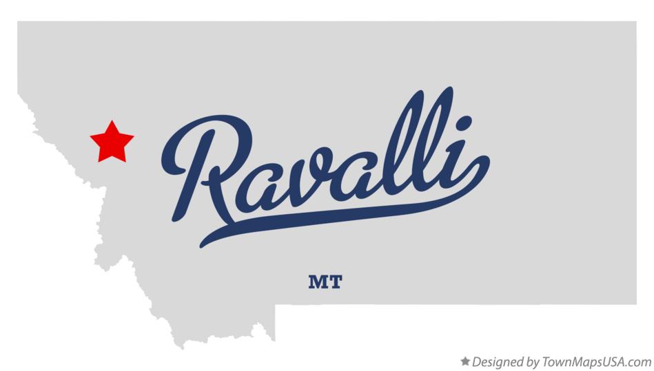 Map of Ravalli Montana MT