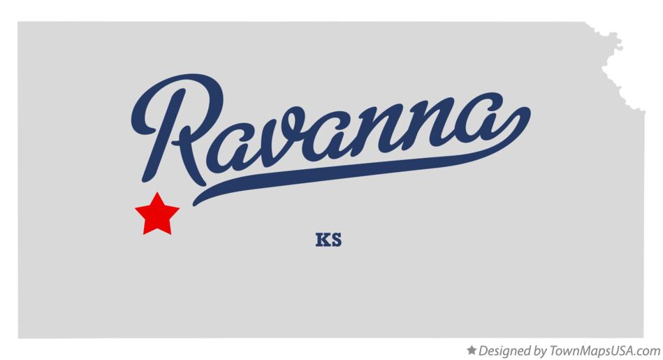 Map of Ravanna Kansas KS