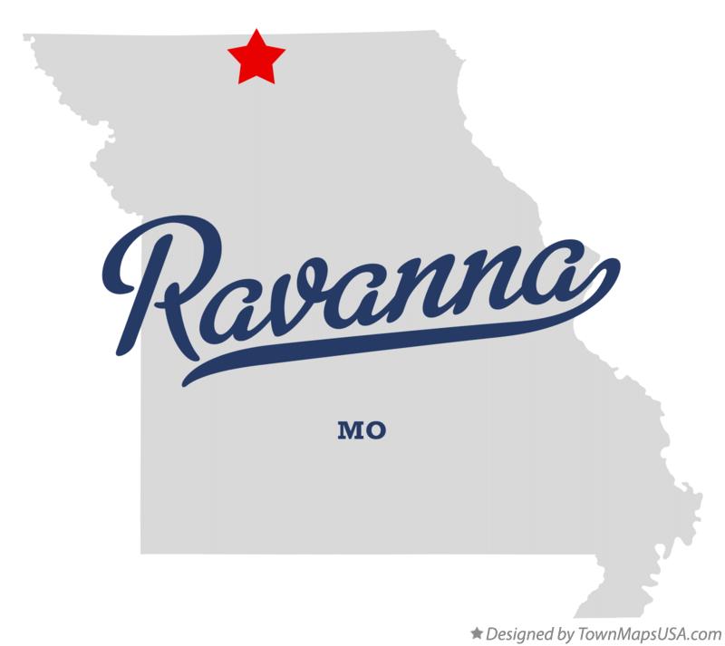 Map of Ravanna Missouri MO