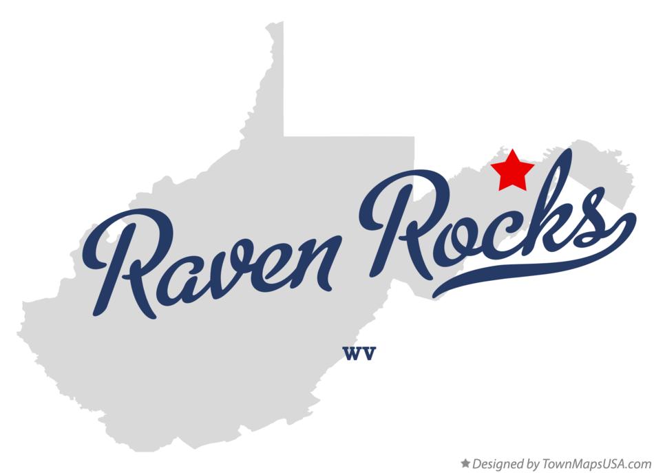 Map of Raven Rocks West Virginia WV