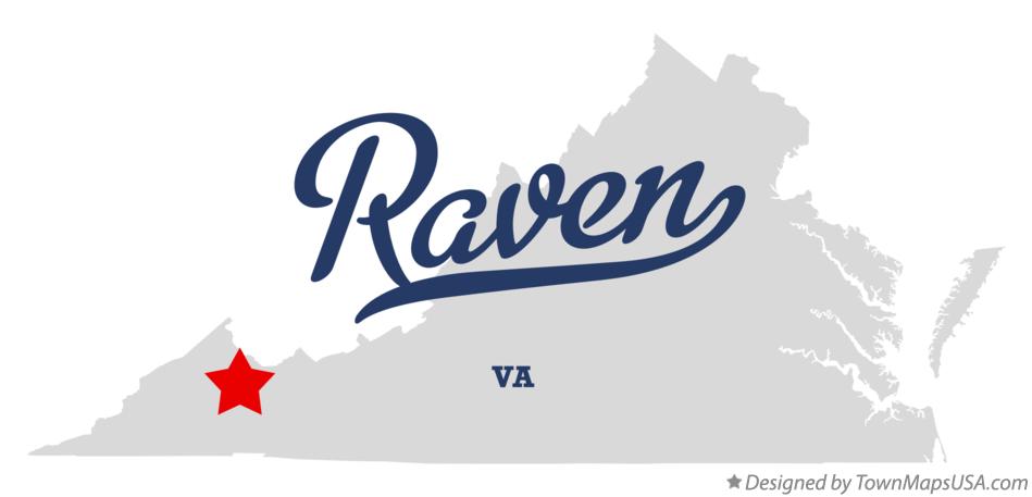 Map of Raven Virginia VA
