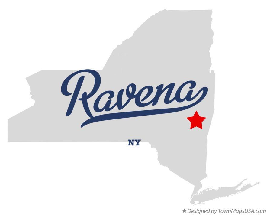 Map of Ravena New York NY