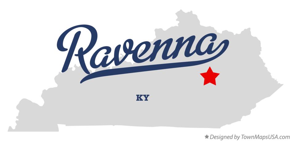 Map of Ravenna Kentucky KY