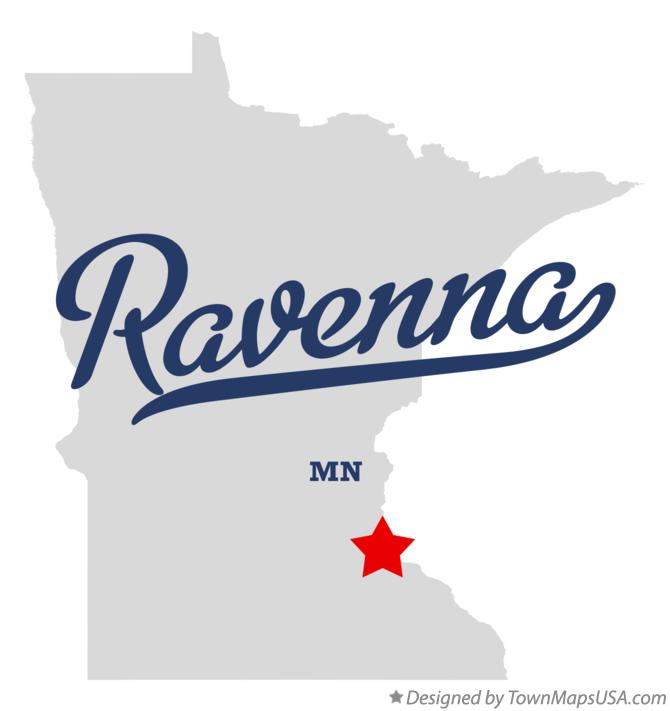 Map of Ravenna Minnesota MN