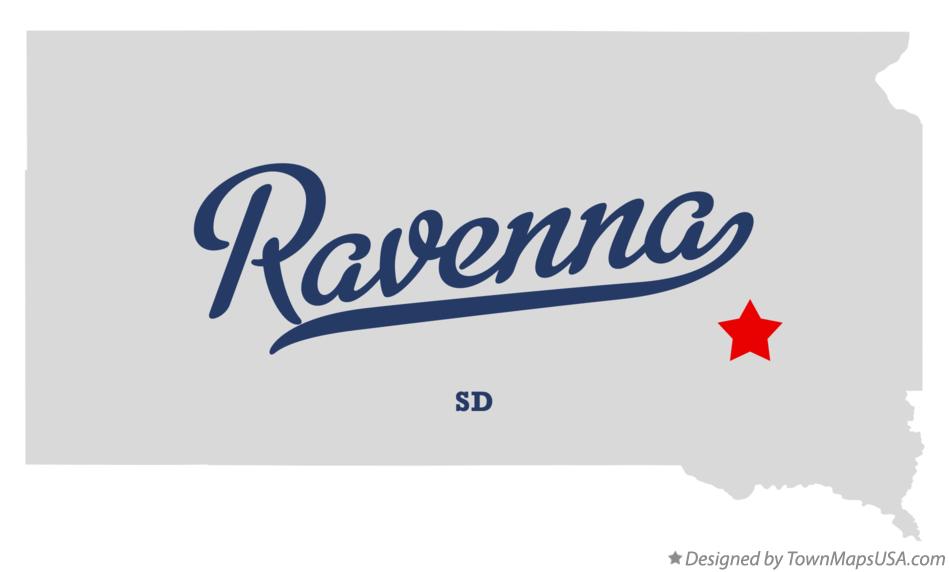 Map of Ravenna South Dakota SD