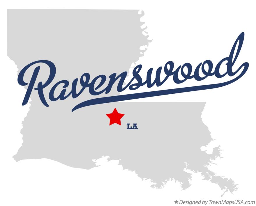 Map of Ravenswood Louisiana LA