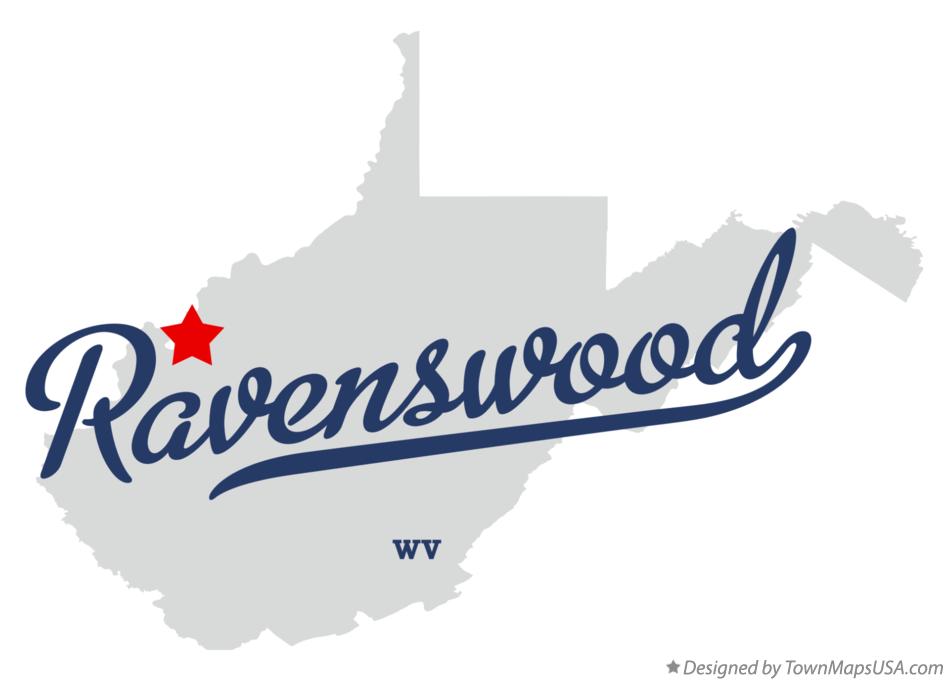 Map of Ravenswood West Virginia WV