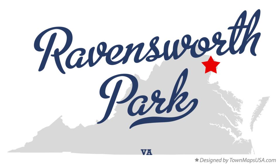 Map of Ravensworth Park Virginia VA